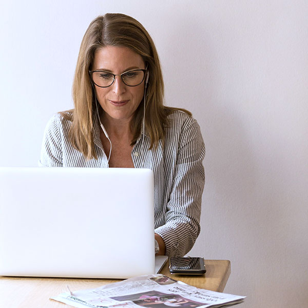 Woman at Computer